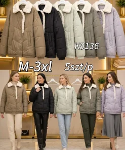Kurtki damskie,Size m-3xl,paczka 5szt, 1 kolor