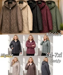 Kurtki damskie,Size 3-7xl,paczka 5szt, 1 kolor