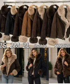 Kurtki Damskie ,size s-l,paczka 6szt,1kolor