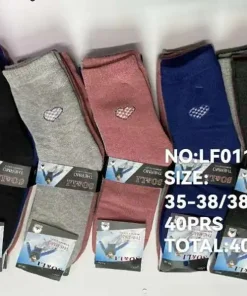 Skarpety Damskie,size 35-41,paczka 40szt ,mix kolor