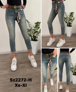 Jeansy Damskie, size xs-xl,Paczka 12szt, 1 kolor