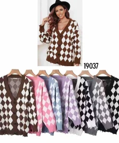 Swetry Damskie WŁOSKA,Size uni,paczka 6szt, mix kolor