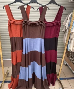 Sukienki damskie WŁOSKA,Size uni ,paczka 6 szt mix kolor