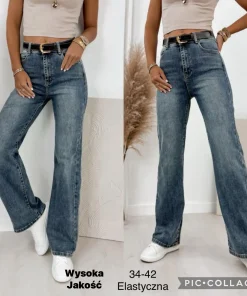 Jeansy Damske,Size 34-42,paczka 10szt, 1 kolor