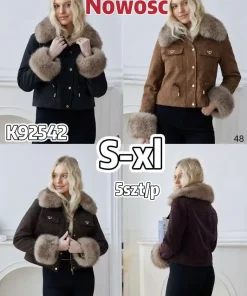 Kurtki skórzane Damskie ,size s-xl,paczka 5szt,1kolor