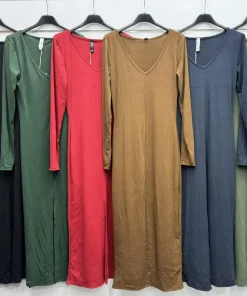 Sukienki Damskie WŁOSKA,Size uni,paczka 6szt, mix kolo