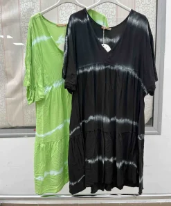 Sukienki damskie WŁOSKA,Size uni ,paczka 6 szt mix kolor