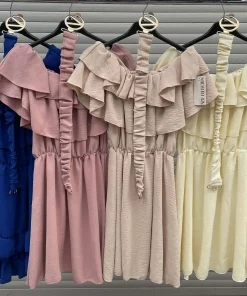 Sukienki Damskie WŁOSKA,Size uni,paczka 6szt, mix kolor