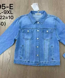 Kurtki Jeansowe Damskie,Size 5xl-9xl,paczka 10szt, 1 kolor