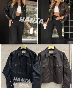 Kurtki skórzane damskie ,size s-l,Paczka 6szt ,1kolor