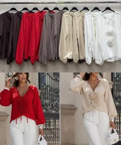 Bluzki Damskie WŁOSKA,Size uni,paczka 6szt, mix kolor