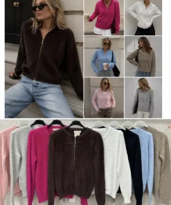 Swetry Damskie,Size uni,paczka 12szt, mix kolor