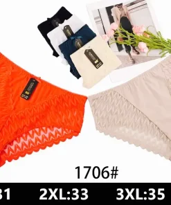 Majtki Damskie,size xl-3xl,paczka 24szt,mix kolor