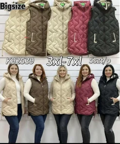 Kamizelki DAMSKI ,size 3-7xl,Paczka 5szt ,1 kolor
