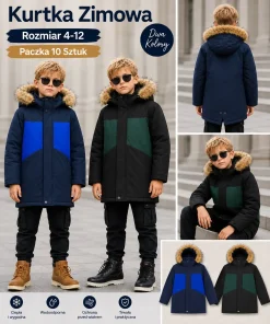 Kurtki DZIECIĘCA,size 4-12lat,Paczka 10szt ,mix kolor