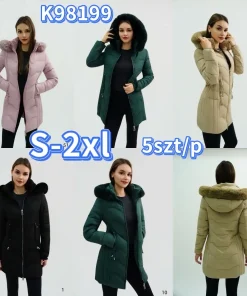 Kurtki Damskie,size s-2xl,Paczka 5szt ,1kolor