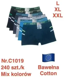 Bokserki MĘSKIE,size m-2xl,paczka 24szt, mix kolor