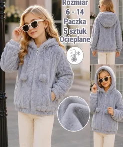 Kurtki DZIECIĘCA, size 6-14lat,Paczka 5szt, 1 kolor