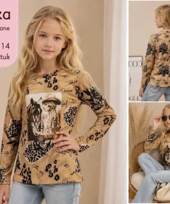 Bluzy DZIECIĘCA,size 4-14lat,Paczka 6szt ,1kolor