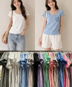Bluzki Damskie,Size uni,paczka 6szt, mix kolor