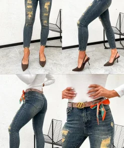 Jeansy Damskie ,Size xs-xl ,Paczka 12szt, 1 kolor