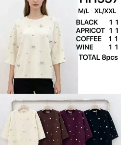 Bluzki Damskie,Size m/l-xl/2xl,paczka 8szt, mix kolor