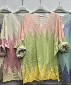 Bluzki Damskie WŁOSKA,Size uni,paczka 6szt, mix kolor