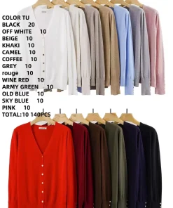 Swetry Damskie WŁOSKA,Size uni,paczka 6szt, mix kolor