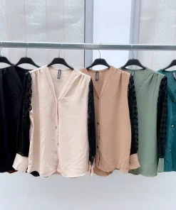 Bluzki Damskie WŁOSKA,Size uni,paczka 6szt, mix kolor