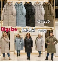 Kurtki damskie,Size 2-7xl,paczka 6szt, 1 kolor