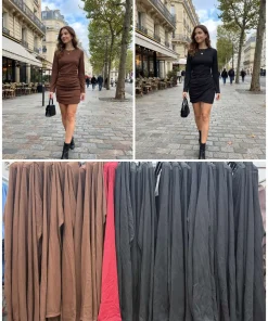 Sukienki Damskie WŁOSKA,Size uni,paczka 6szt, mix kolor