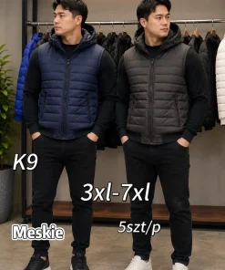 Kamizelki MĘSKA ,size 3-7xl,Paczka 5szt ,1kolor