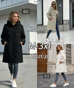 Kurtki Damskie ,size m-3xl,paczka 5szt,1kolor