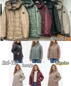 Kurtki damskie,Size 3-7xl,paczka 5szt, 1 kolor