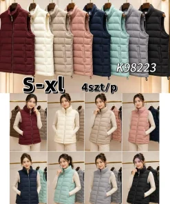 Kamizelki DAMSKI ,size s-xl,Paczka 4szt ,1 kolor