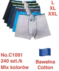 Bokserki MĘSKIE,Size m-2xl,paczka 24szt, mix kolor