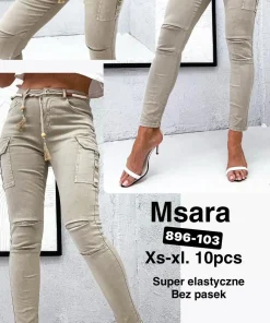 Jeansy Damskie,Size xs-xl,paczka 10szt, 1 kolor