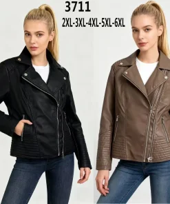 Kurtki skórzane DAMSKA,size 2-6xl,paczka 5szt, 1kolor