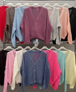 Swetry Damskie WŁOSKA,Size uni,paczka 6szt, mix kolor