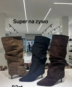 Buty Kozaki DAMSKIE (36-41, 12par) 1 kolor