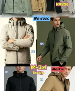 Kurtki MĘSKA ,size m-3xl,Paczka 5szt ,1kolor