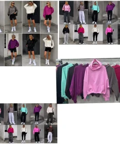 Bluzy damskie,Size uni,paczka 6szt, mix kolor