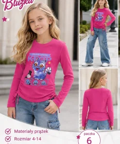 Bluzy DZIECIĘCA ,size 4-14lat,paczka 6szt, 1 kolor