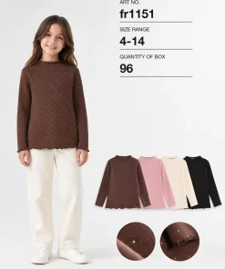 Bluzy DZIECIĘCA,size 4-14lat,paczka 12szt, mix kolor