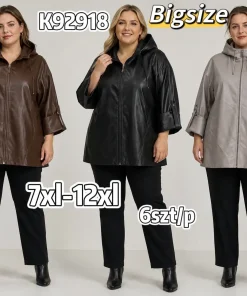 Kurtki skórzane Damskie,size 7-12xl,Paczka 6szt ,1kolor