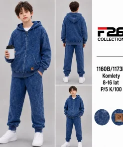 Komplety DZIECIĘCA, size 8-16lat,Paczka 5szt, 1 kolor