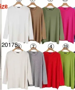 Swetry Damskie WŁOSKA,Size uni,paczka 6szt, mix kolor