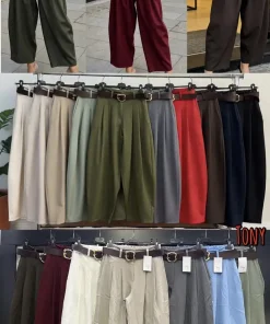 Spodnie damskie WŁOSKA,Size uni ,paczka 6 szt mix kolor