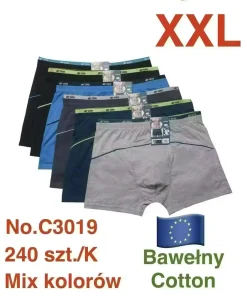 Bokserki MĘSKIE,Size 2xl,paczka 24szt, mix kolor