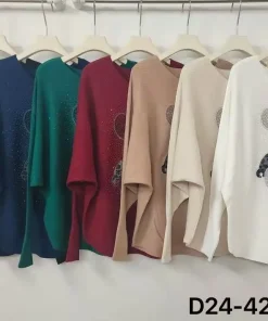 Swetry damskie,size uni,Paczka 10szt ,mix kolor